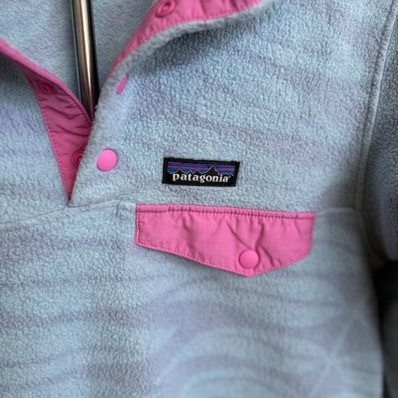 RARE - Patagonia Eucalyptus Fronds Retool Synchilla Fleece Women’s S - Picture 2 of 5